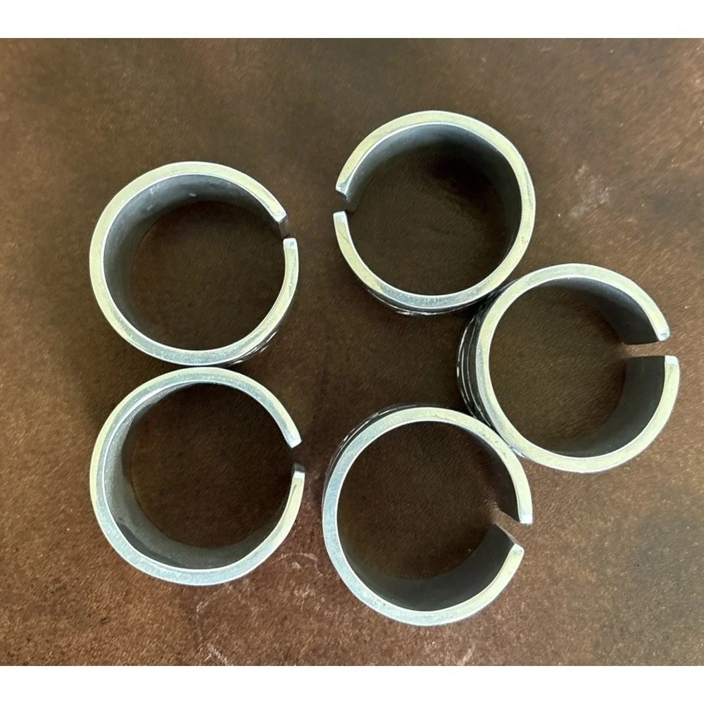 Napkin Rings Metal Silvertone Southwestern‎ Running Horses Western Cowboy Set 5